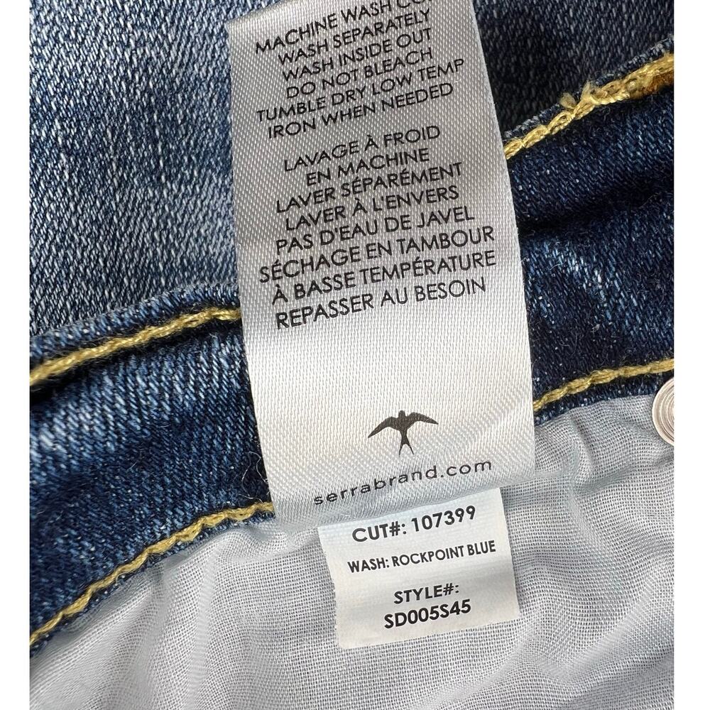 Serra by Joie Rucker Light Wash Distressed Straight Jeans Stretch Denim - 28 - Picture 9 of 10